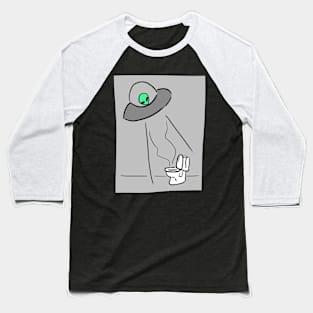 UFO abducting toilet Baseball T-Shirt